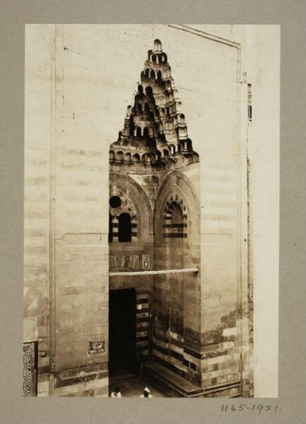 K.A.C. Creswell, Entrance portal of the madrasa of Mamluk Sultan Sha'ban's mother (Khawand Baraka), Cairo