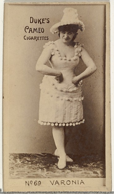 W. Duke, Sons & Co., Card Number 69, Irene Varonia, from the Actors and Actresses series (N145-4) issued by Duke Sons & Co. to promote Cameo Cigarettes