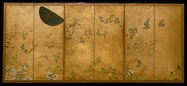 Tawaraya Sōtatsu, Moon and Autumn Grasses