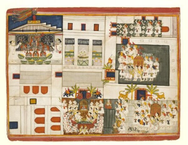 Unknown, View of the Srinathji temple at Nathadwara