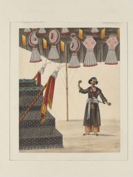 Unknown, One of two drawings of Muharram scenes
