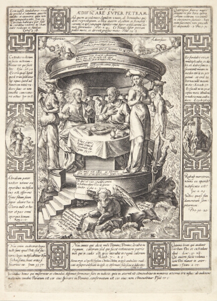 Hendrick Goltzius, Huset bygget på klippen