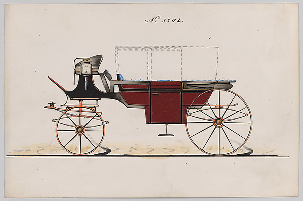 Brewster & Co., Design for Landau, No. 3302