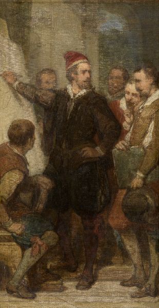 Nicaise De Keyser, The Painter Denys Calvaert in Bologna