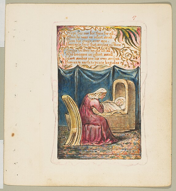 William Blake, Songs of Innocence: A Cradle Song (second plate)