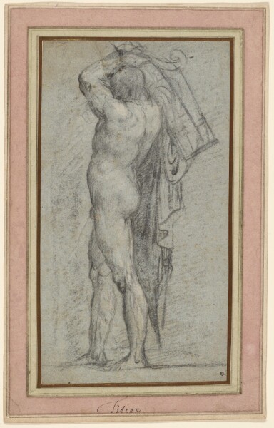 Titian, Nude Man Carrying a Rudder on His Shoulder