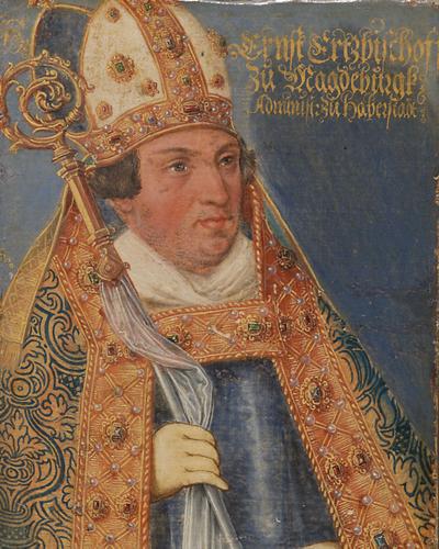Lucas Cranach the Younger, Ernst, Archbishop of Magdeburg and Administrator in Halberstadt, son of Duke Ernst, died 1513