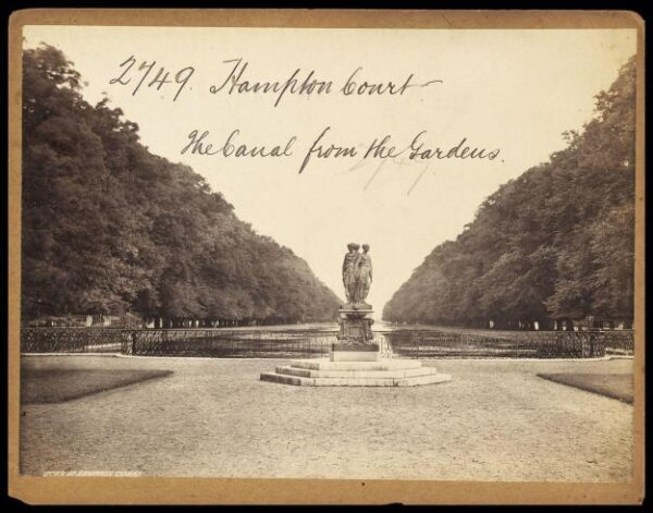 Francis Frith, Hampton Court.  The Canal from the Gardens