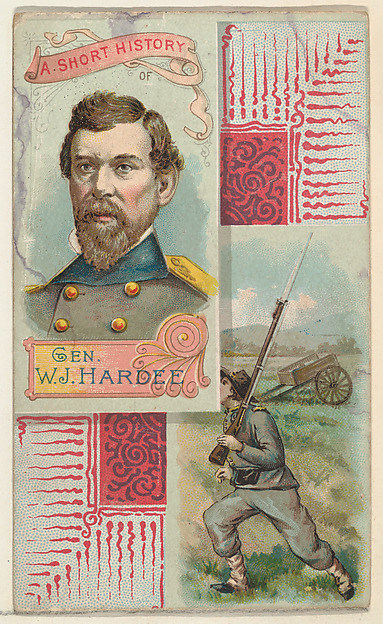 W. Duke, Sons & Co., A Short History: General William J. Hardee, from the Histories of Generals series (N114) issued by W. Duke, Sons & Co. to promote Honest Long Cut Smoking and Chewing Tobacco