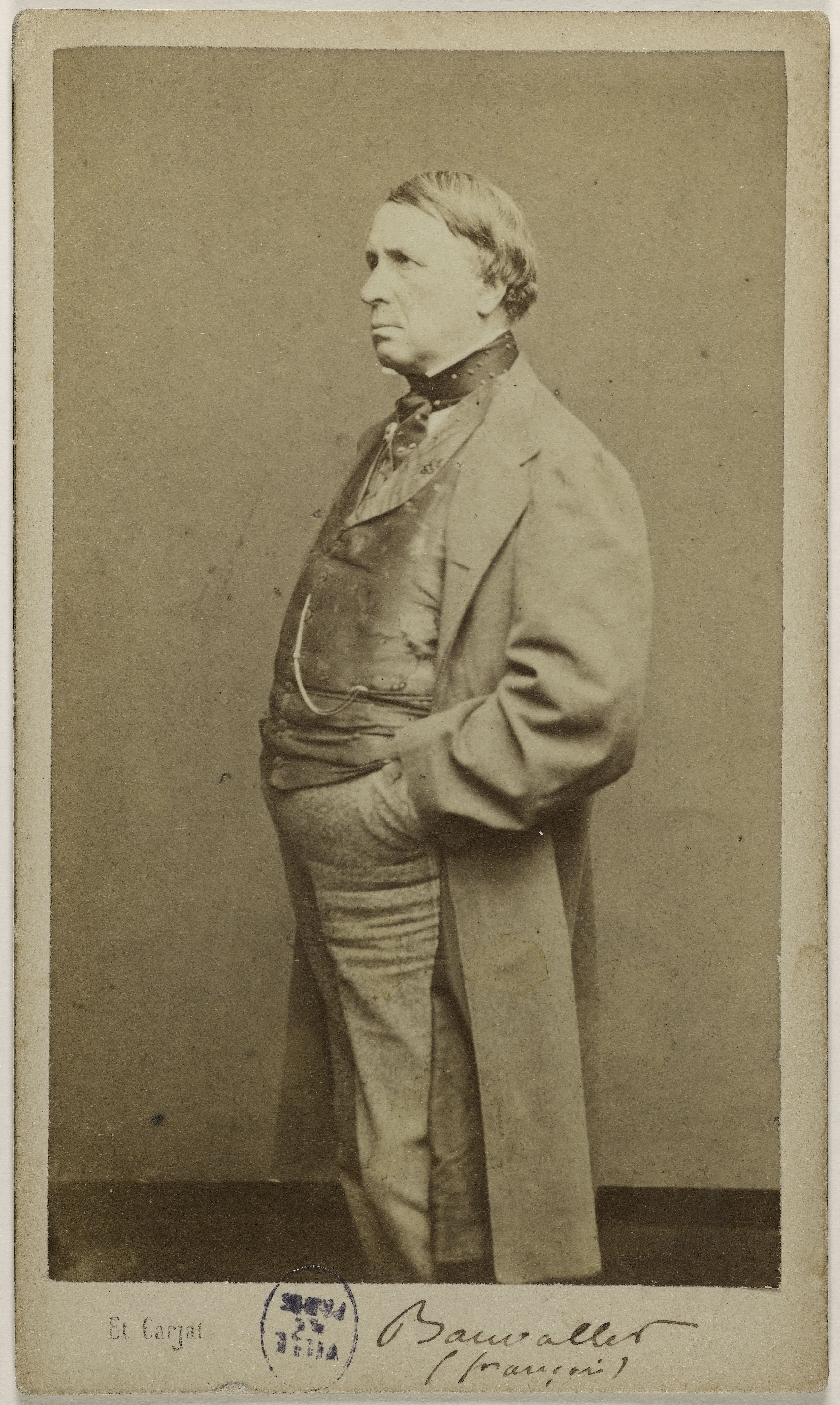 Carjat & Cie, Portrait de Beauvallet, Pierre François, (1801-1873), (tragédien, auteur dramatique)