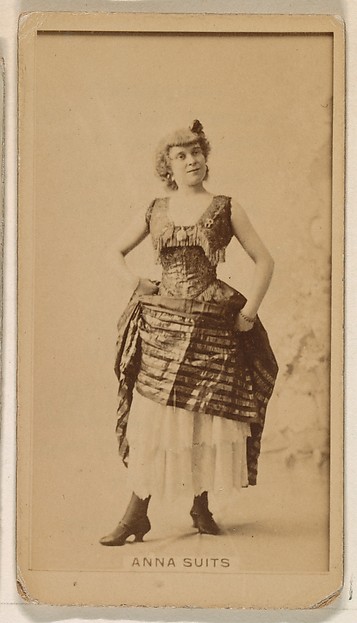 Kinney Brothers Tobacco Company, Anna Suits, from the Actresses series (N245) issued by Kinney Brothers to promote Sweet Caporal Cigarettes