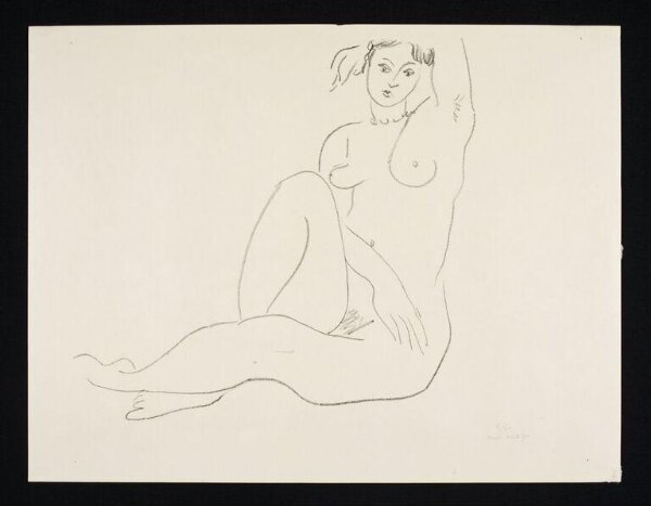 Henri Matisse, Nu assis, bras gauche sur la tête