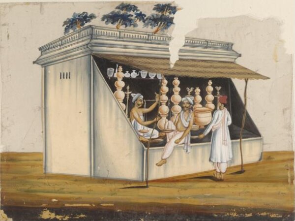 Unknown, One of ten drawings of shops.