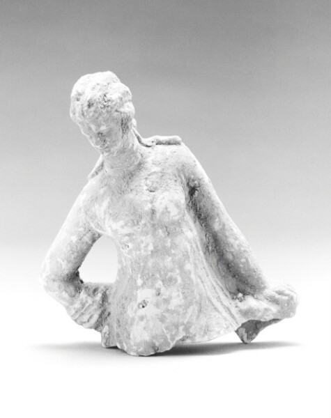 Unknown, Fragment of a Female Figure Leaning Against a Pillar