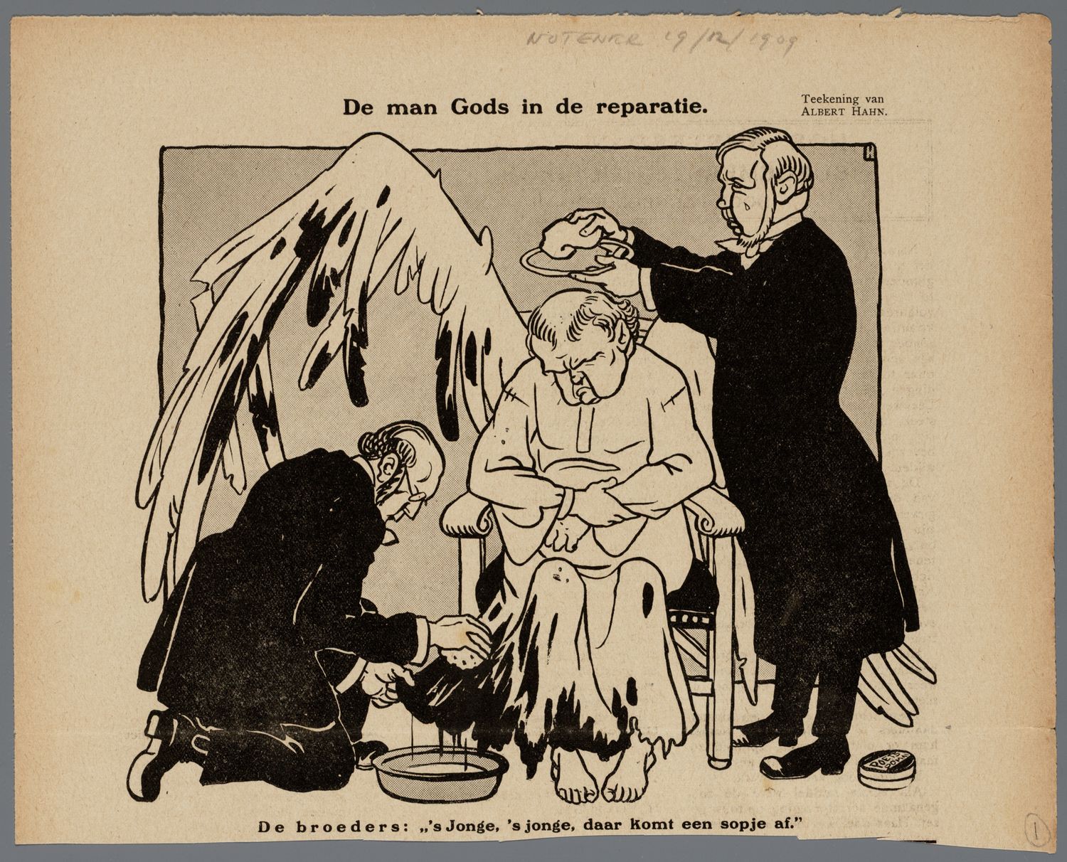 Hahn, Albert,draughtsman., De man Gods in de reparatie