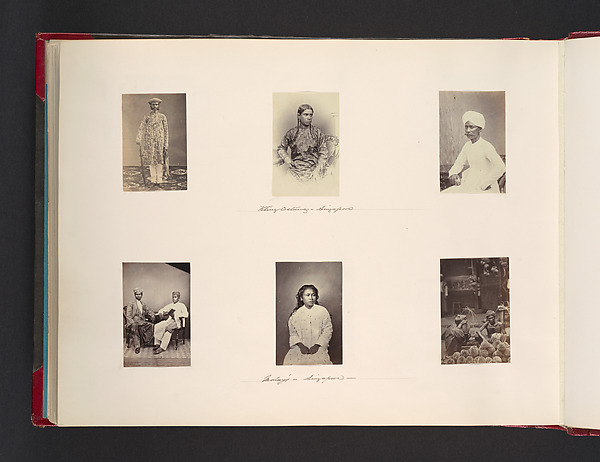 John Thomson, Kling Costumes, Malays, Singapore