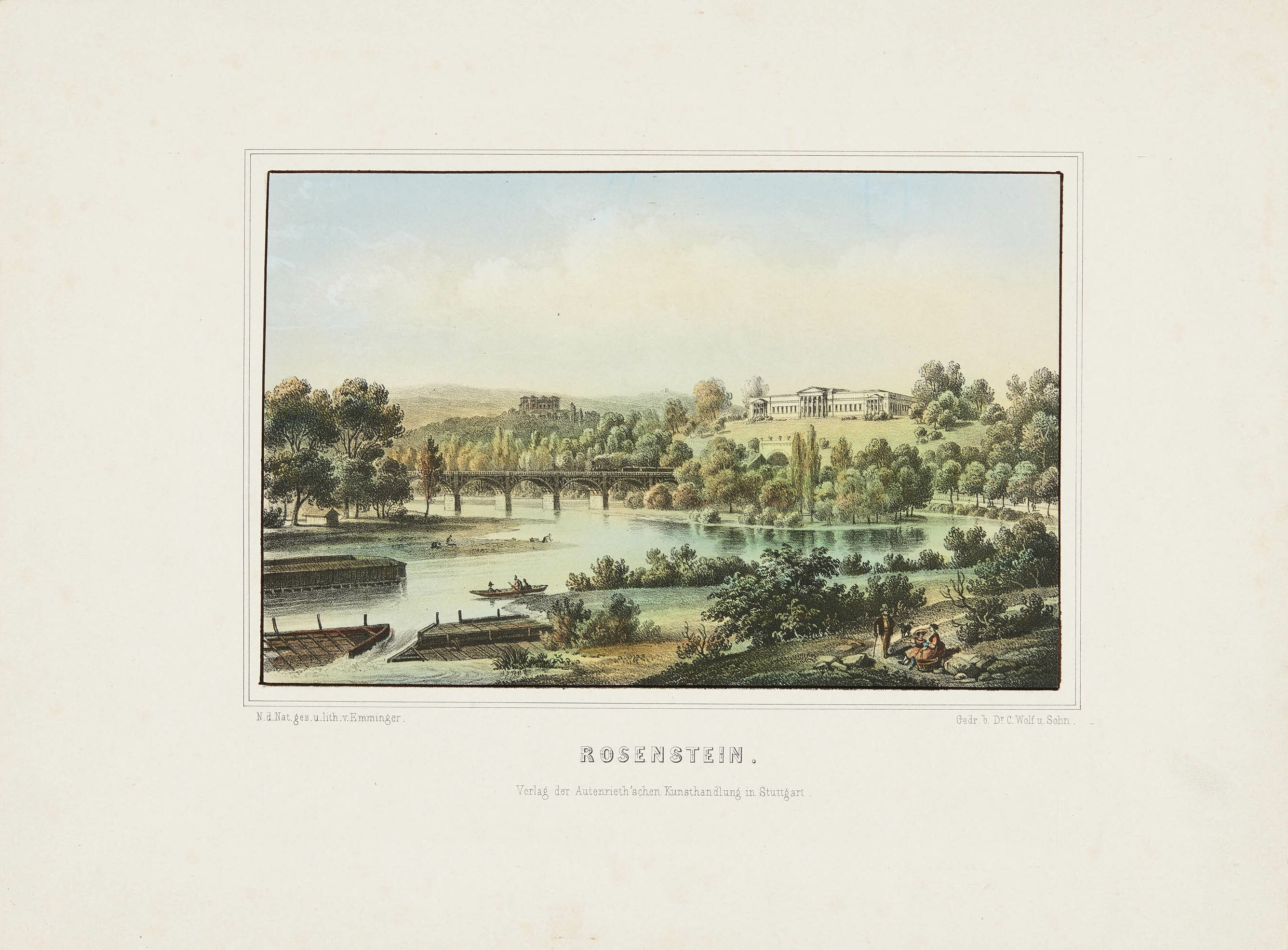 Eberhard Emminger, Ansicht von Schloss Rosenstein