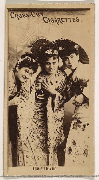W. Duke, Sons & Co., Card Number 169, The Mikado, from the Actors and Actresses series (N145-2) issued by Duke Sons & Co. to promote Cross Cut Cigarettes