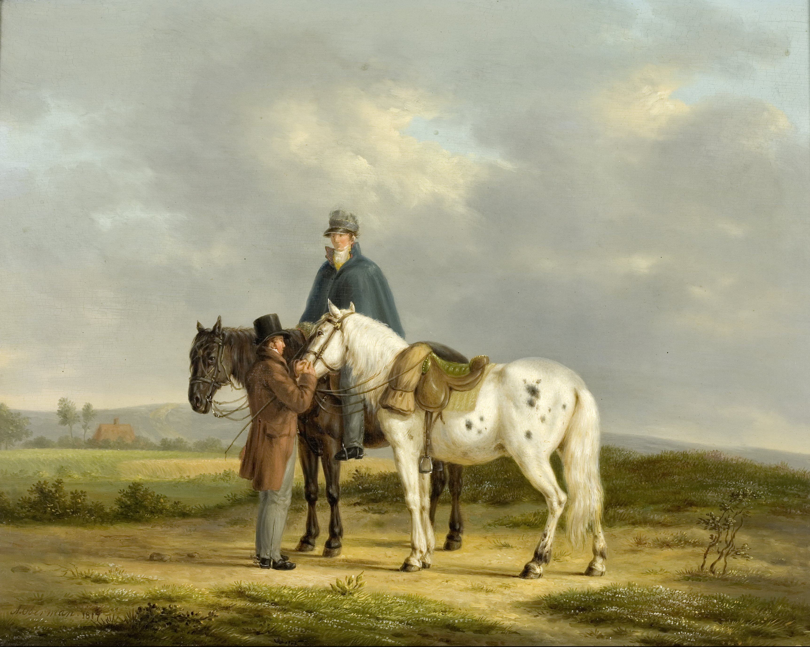 Anthony Oberman, Two Riders in a Landscape