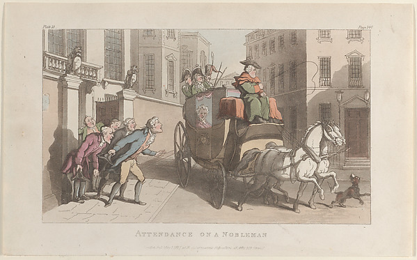 Thomas Rowlandson, Attendance on a Nobleman
