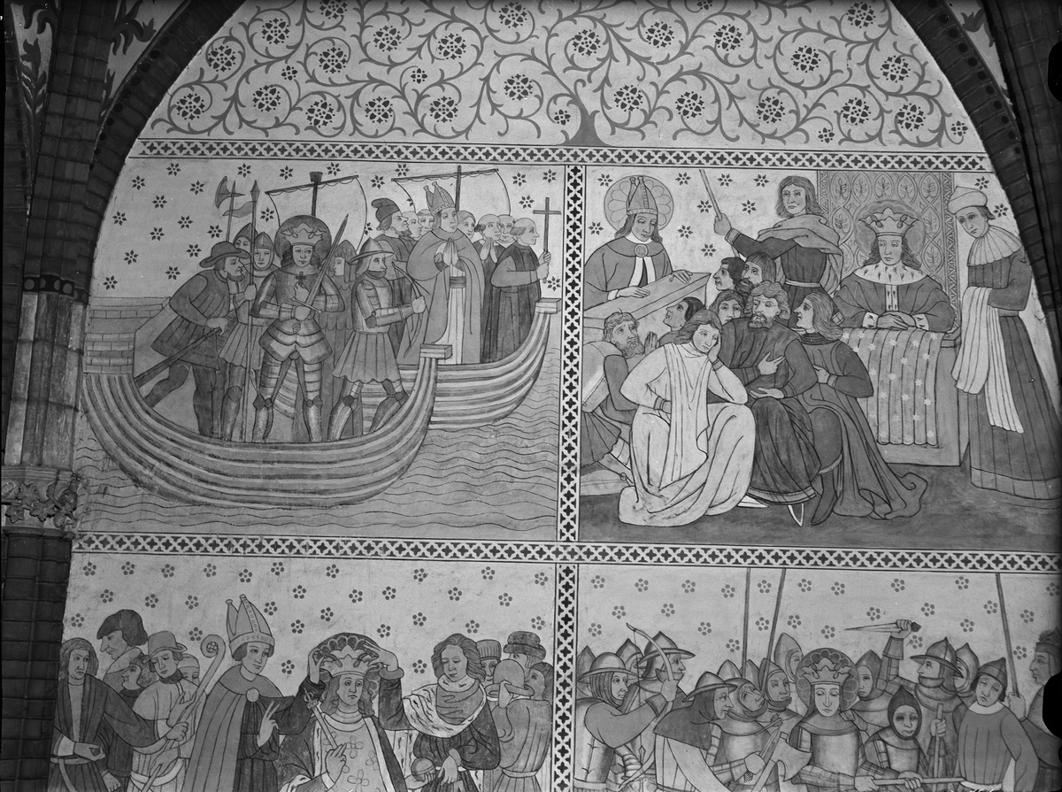 Paul Sandberg, Kalkmålning i Uppsala domkyrka, Uppsala 1948
