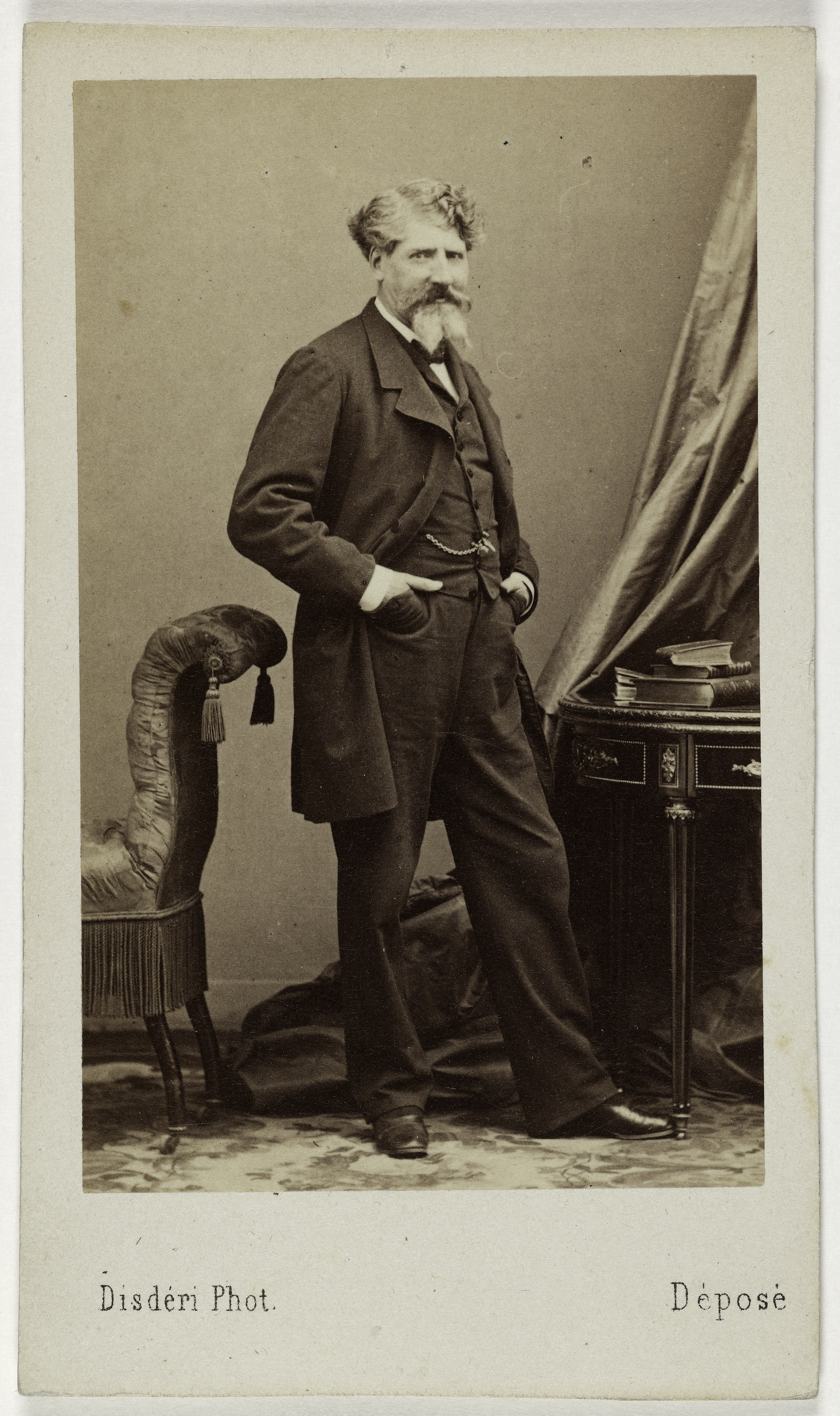 André-Adolphe-Eugène Disdéri, Portrait de Giraud Eugène, (1806-1881), (peintre, graveur)