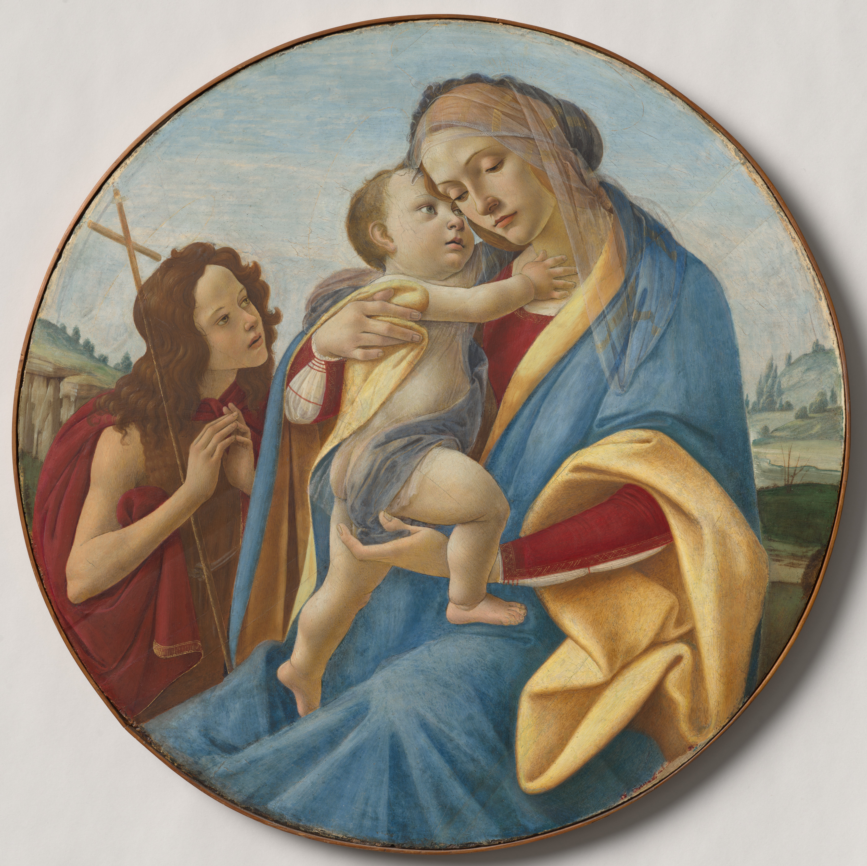 Sandro Botticelli, Virgin and Child with the Young Saint John the Baptist