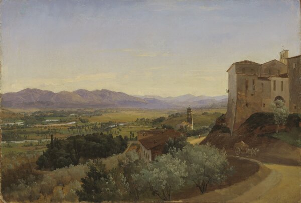 Gustaf Wilhelm Palm, Utsikt från Narni. Studie