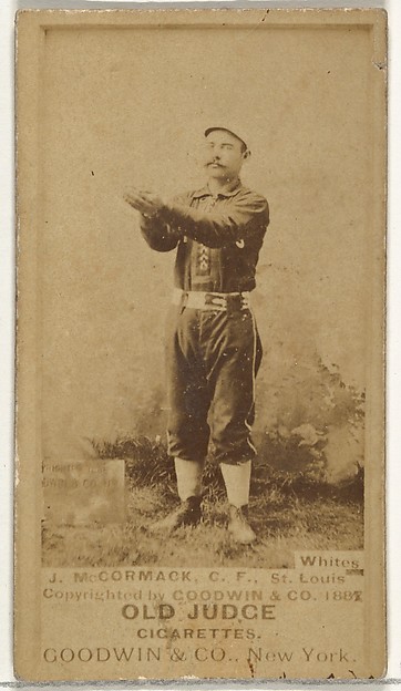 Goodwin & Company, McCormack, Center Field, St. Louis Whites, from the Old Judge series (N172) for Old Judge Cigarettes