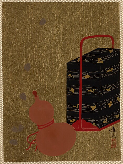 Shibata Zeshin, Lacquer Box and Gourd