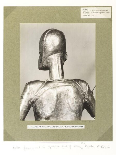 Walker Evans, Figure, so-called God of War.  Abomey