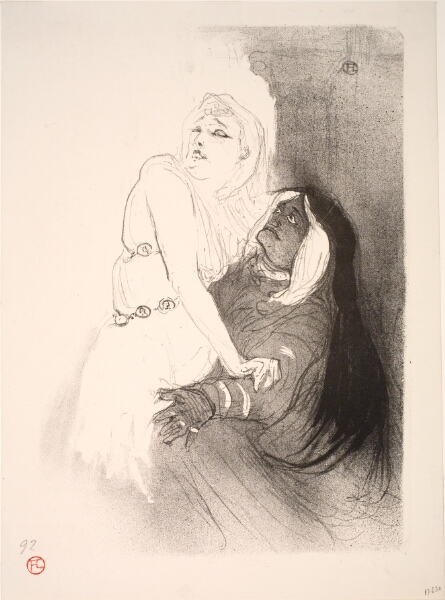 Henri de Toulouse-Lautrec, A la Renaissance, Sarah Bernhardt dans Phèdre