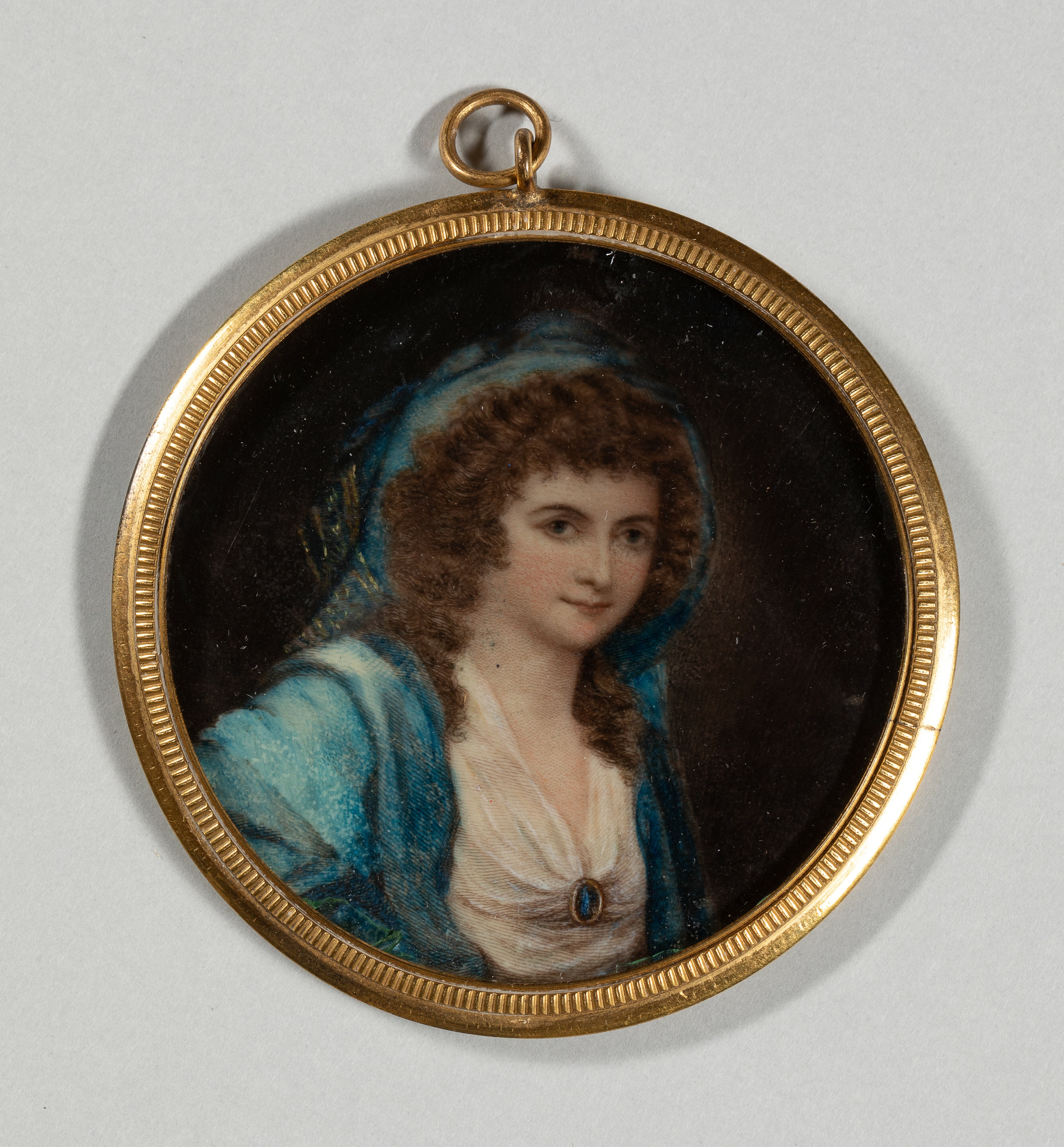 Unknown artist, Kauffmann, Angelika (nach): Porträtminiatur Anna Amalia, Herzogin von Sachsen-Weimar, geb. Herzogin von Braunschweig-Wolfenbüttel