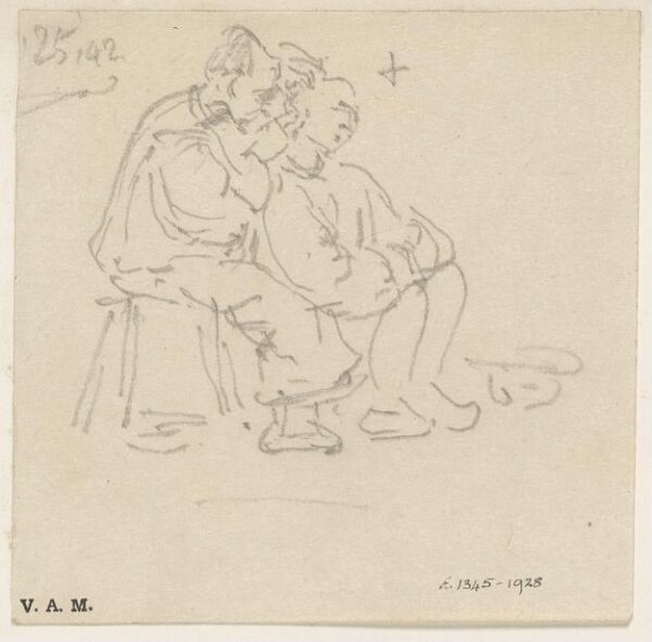 George Chinnery, A Chinese barber and customer