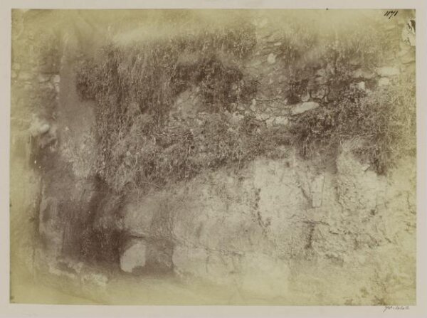 Parker, John Henry, Excavations, 1868 - Pulchrum Littus of the Kings, or tufa Wall, on the bank of the Tiber in the upper part of the Port of Rome, B.C. 533 (Livii Hist., lib. i. c. 56).