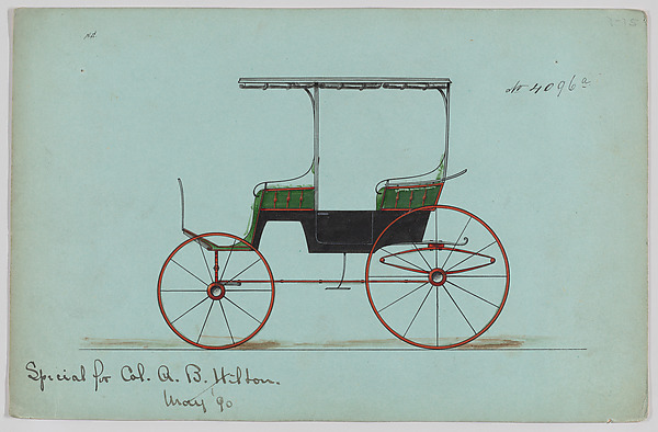 Brewster & Co., Design for 2 seat Phaeton, no. 4096a