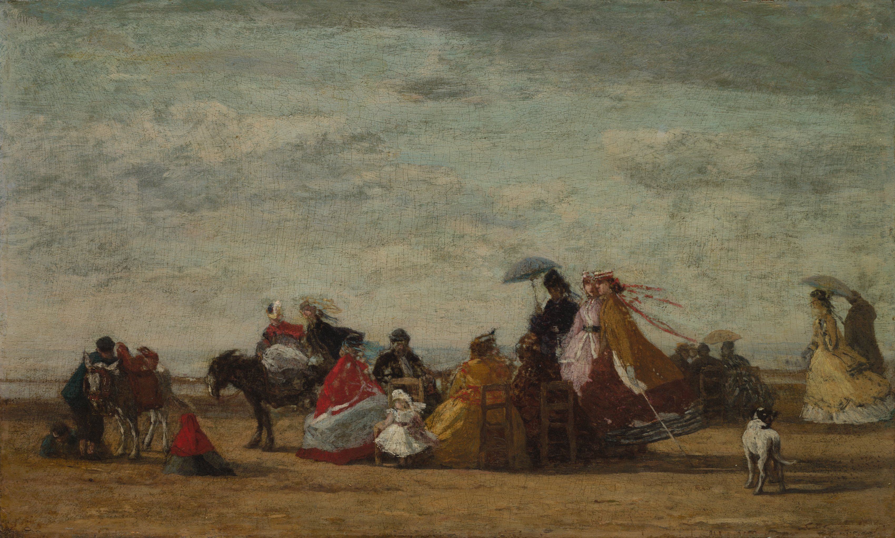 Eugène Boudin, Beach Scene