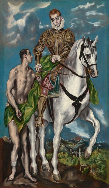 Workshop of El Greco (Domenikos Theotokopoulos), Saint Martin and the Beggar