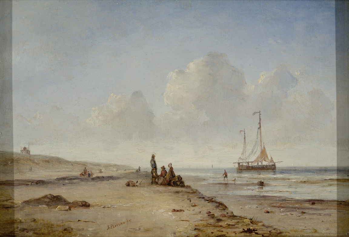 Ary Pleijsier, Strandgezicht bij Katwijk aan Zee