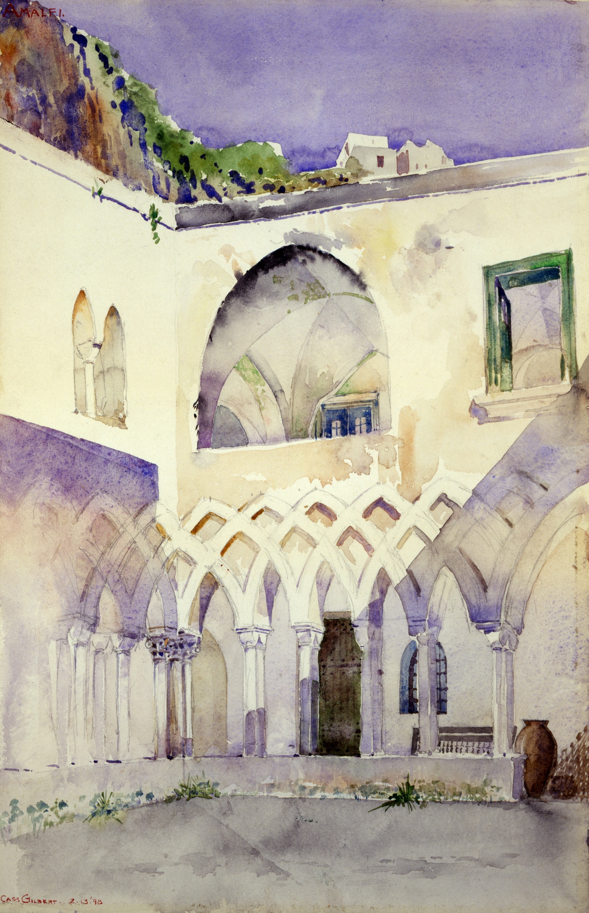Cass Gilbert, Courtyard, Capucine Monastery, Amalfi