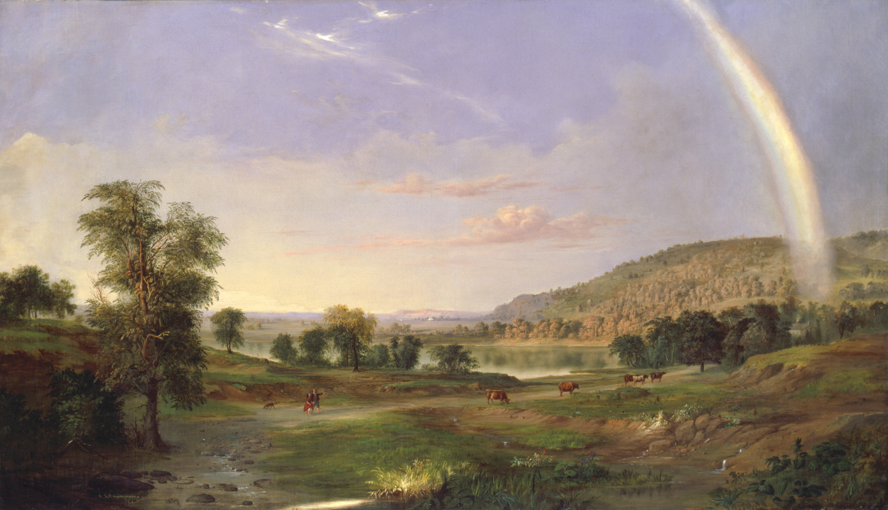 Robert S. Duncanson, Landscape with Rainbow