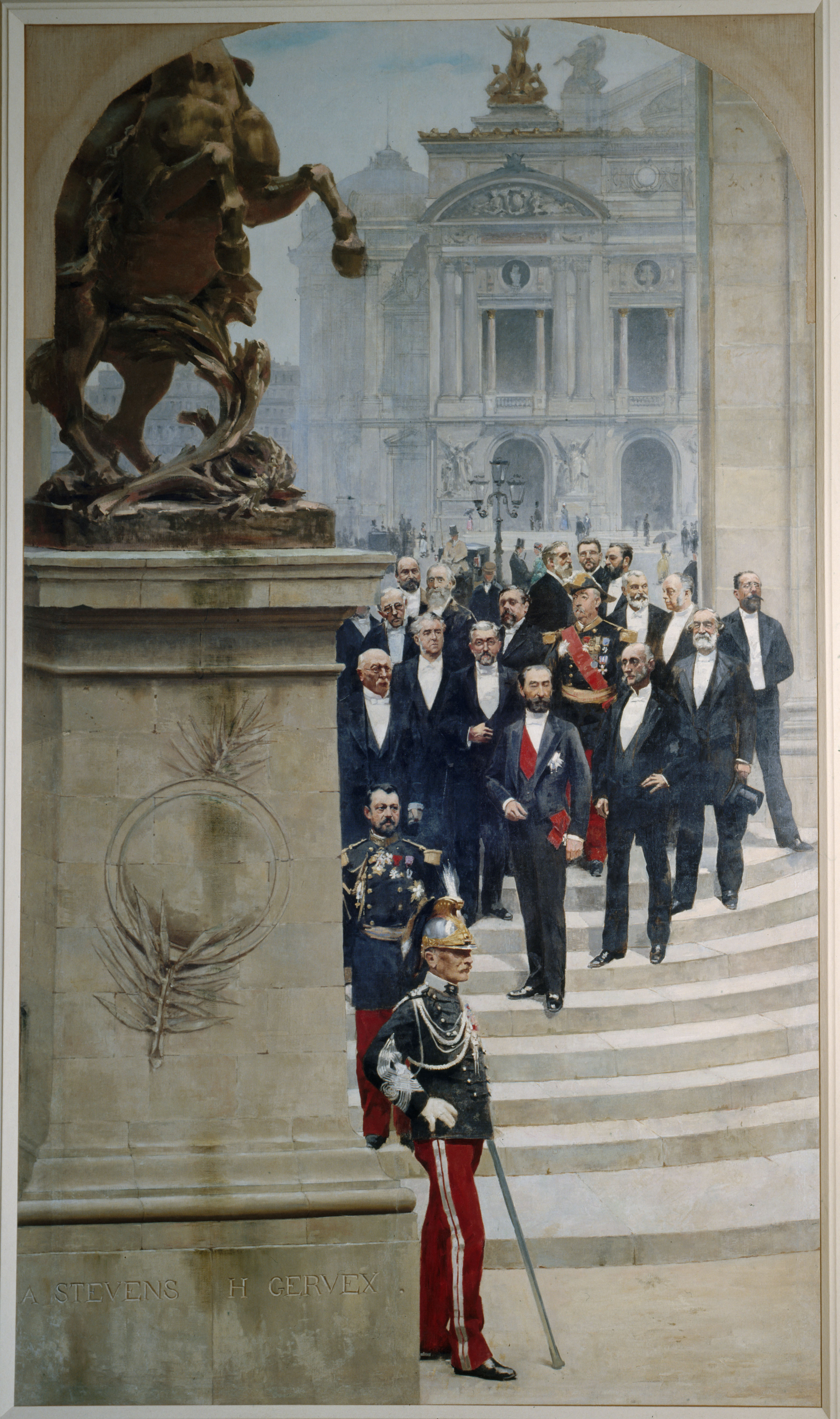 Alfred Stevens, Le Président Sadi Carnot devant l'Opéra