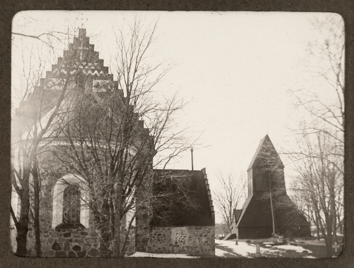 August Fredrik Schagerström, "Gamla Upsala. Kyrkan från öster" 1924
