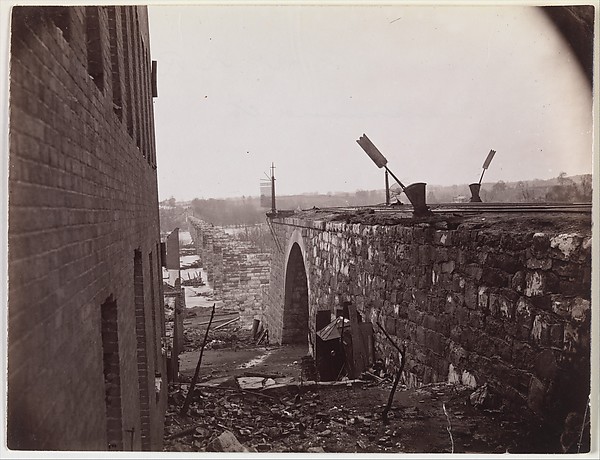 Alexander Gardner, Ruins of Richmond & Petersburg Railroad Bridge, Richmond, Virginia