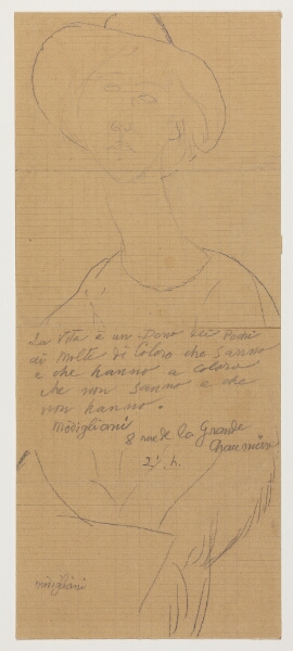 Amedeo Modigliani, Portræt af friherreinde Thora Hamilton, født Klinckowström, tidligere gift med maleren Nils Dardel