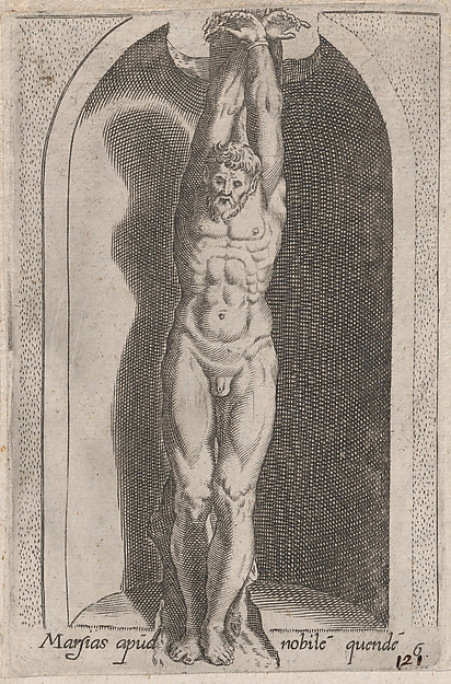 Anonymous, Marsias (Marsias apud nobile quende), from "Speculum Romanae Magnificentiae"