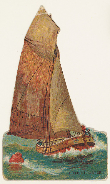 W. Duke, Sons & Co., Dutch Coaster, from the Types of Vessels series (N139) issued by Duke Sons & Co. to promote Honest Long Cut Tobacco