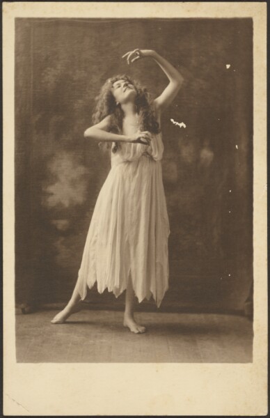 Louis Fleckenstein, [Female Dancer Before Tapestry]