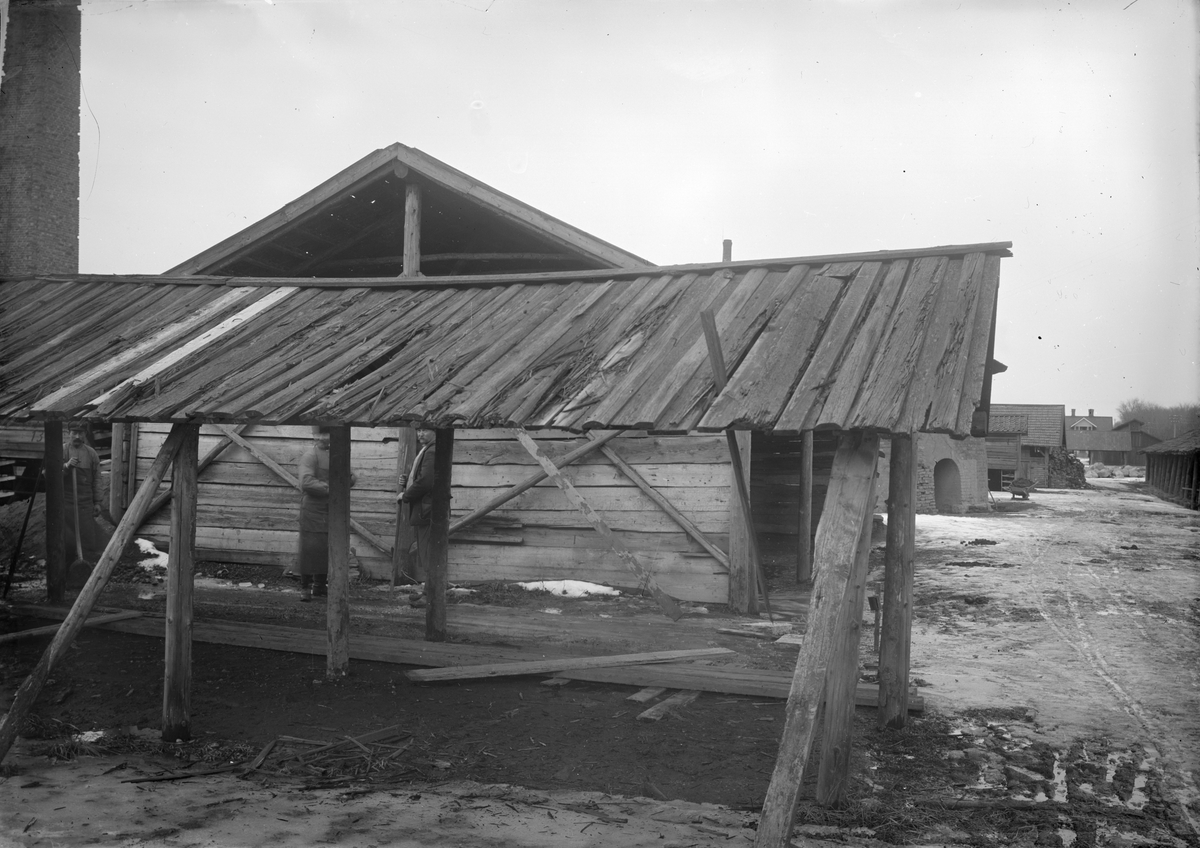 Henri Osti's Fotografiateliér, Fyrisvalls brick mill, Svartalls en, Uppsala before 1914
