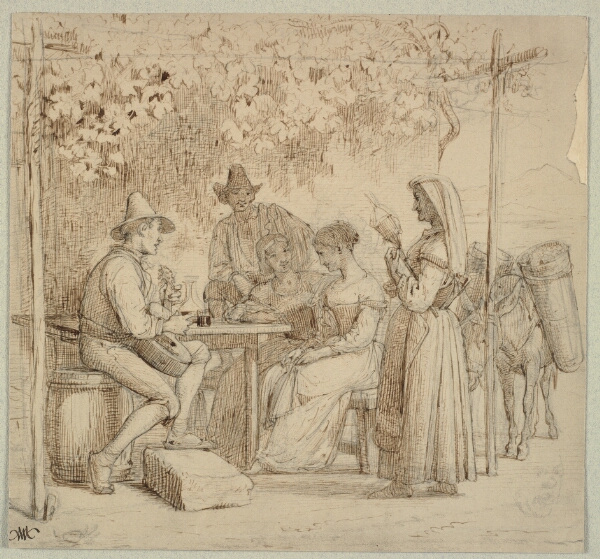 Wilhelm Marstrand, Udenfor et osteri